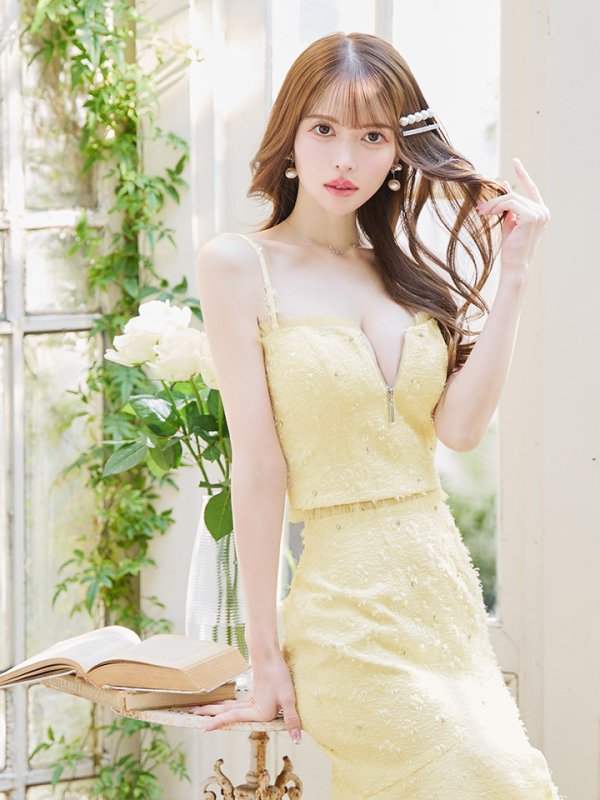 イエロー モデル:ゆめ 身長:160cm 着用サイズ:Sサイズ