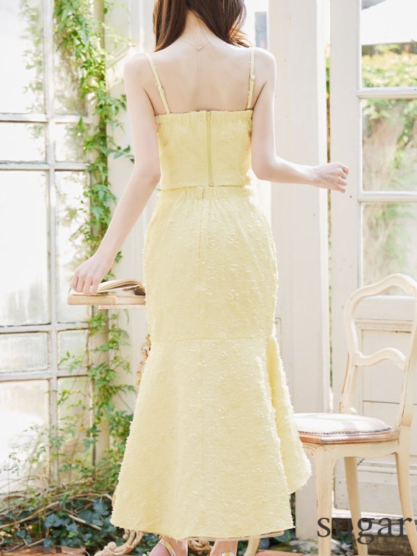 イエロー モデル:ゆめ 身長:160cm 着用サイズ:Sサイズ