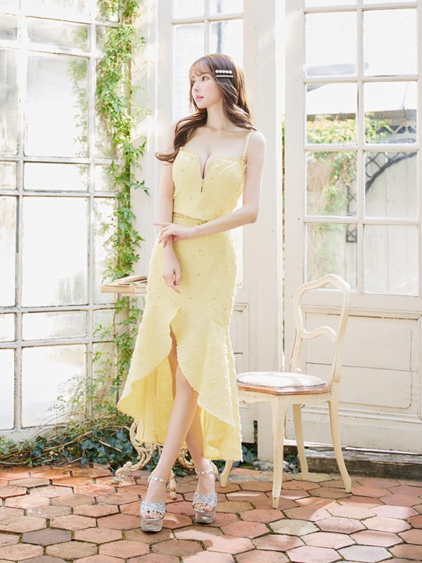 イエロー モデル:ゆめ 身長:160cm 着用サイズ:Sサイズ