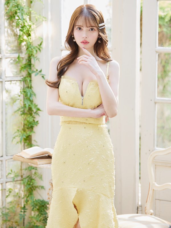 イエロー モデル:ゆめ 身長:160cm 着用サイズ:Sサイズ