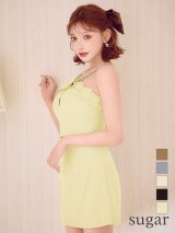 XSサイズあり【ROBE de FLEURS/ローブドフルール】バストリボン/ キュート/ セットアップ/ ミニドレス/ キャバドレス[OF08]