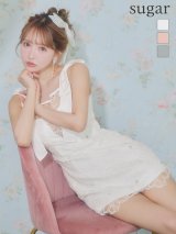 【予約商品/5月下旬発送予定】XSサイズあり【ROBE de FLEURS/ローブドフルール】ショルダーリボン/ レース/ タイト/ ミニドレス/ キャバドレス[OF2]
