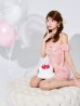 ピンク モデル：まりん　身長：164cm　着用サイズ：Sサイズ