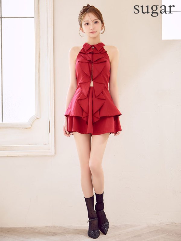 レッド モデル：りの　身長：158cm　着用サイズ：Sサイズ