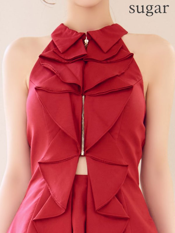 レッド モデル：りの　身長：158cm　着用サイズ：Sサイズ