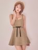 ベージュ モデル:  れみれみ 身長:163cm 着用サイズ:Sサイズ