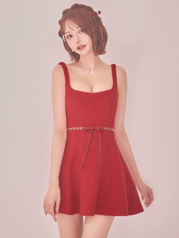 レッド モデル:  れみれみ 身長:163cm 着用サイズ:Sサイズ