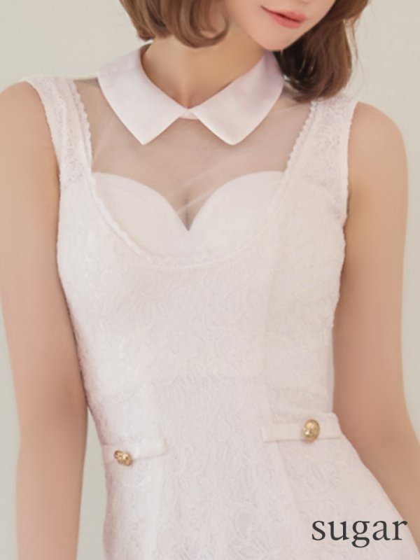 ホワイト　モデル：れみれみ　身長：163cm　着用サイズ：Sサイズ