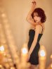 ブラック　モデル：天海りこ　身長：156cm　着用サイズ：Sサイズ