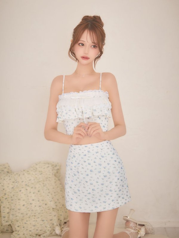 ブルー　モデル：れみ　身長：163cm　着用サイズ：Sサイズ