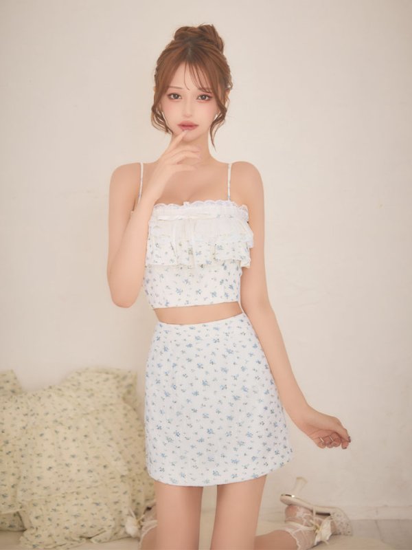 ブルー　モデル：れみ　身長：163cm　着用サイズ：Sサイズ