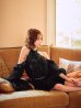 ブラック　モデル：天海りこ　身長：156cm　着用サイズ：Sサイズ