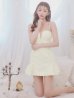 画像3: XSサイズあり【ROBE de FLEURS/ローブドフルール】ラメチュール/ サテン/ バストビジュー/ ミニドレス/ キャバドレス[OF2]