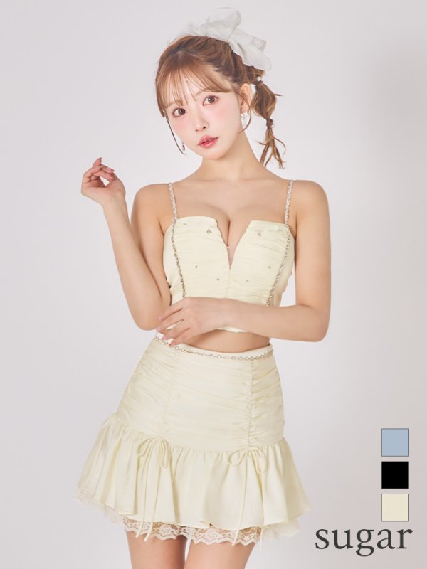 アイボリー　モデル：三上悠亜　身長：159cm　着用サイズ：Sサイズ
