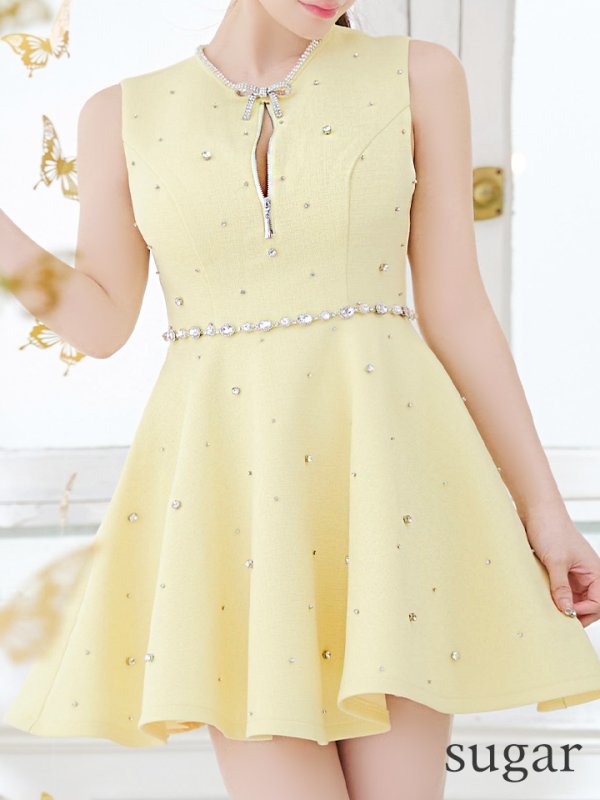 イエロー  モデル:ももか 身長:156cm 着用サイズ:Sサイズ