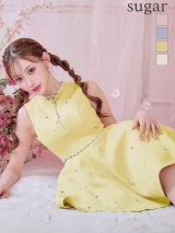 XSサイズあり【ROBE de FLEURS/ローブドフルール】リボンビジュー/ バストカット/ フレア/ ミニドレス/ キャバドレス[OF2]【一部予約商品/6月上旬発送予定】
