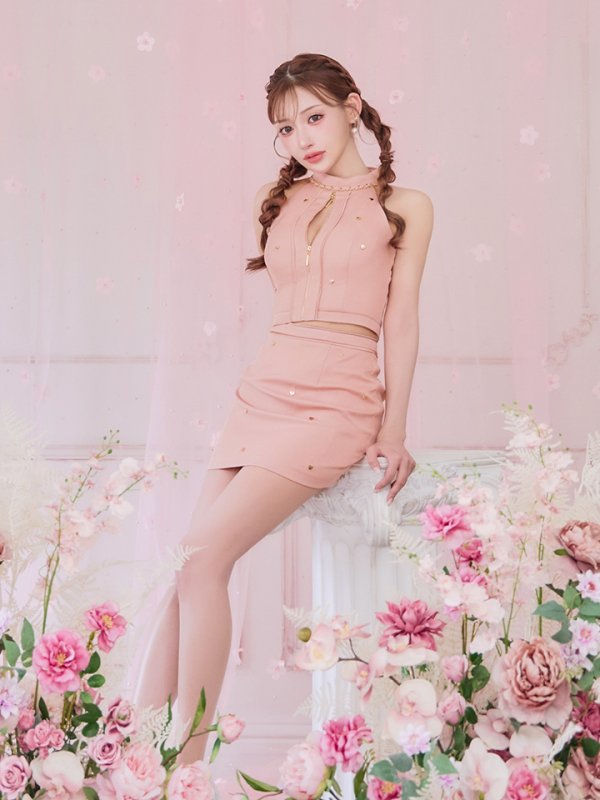 シェルピンク モデル:明日花キララ 身長:162cm 着用サイズ:Sサイズ