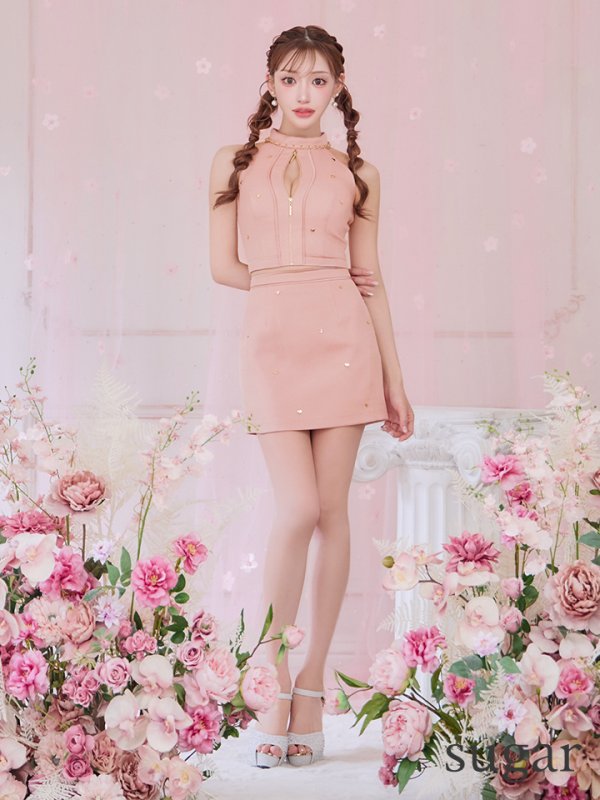 シェルピンク モデル:明日花キララ 身長:162cm 着用サイズ:Sサイズ