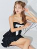 ブラック モデル：如月れい　身長：156cm　着用サイズ：Sサイズ