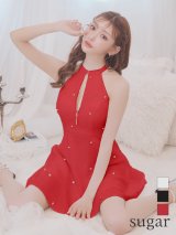 XSサイズあり【ROBE de FLEURS/ローブドフルール】ハートスタッズ/ バストジップ/ アメスリ/ フレア/ ミニドレス/ キャバドレス[OF2]【一部予約商品/6月上旬発送予定】