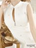 画像18: XSサイズあり【ROBE de FLEURS/ローブドフルール】ハートビジュー/ バストジップ/ プリーツ/ フレア/ ミニドレス/ キャバドレス[OF2]