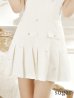 画像19: XSサイズあり【ROBE de FLEURS/ローブドフルール】ハートビジュー/ バストジップ/ プリーツ/ フレア/ ミニドレス/ キャバドレス[OF2]