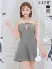 画像23: XSサイズあり【ROBE de FLEURS/ローブドフルール】センターリボン/ シアーチュール/ フレア/ ミニドレス/ キャバドレス[OF2]
