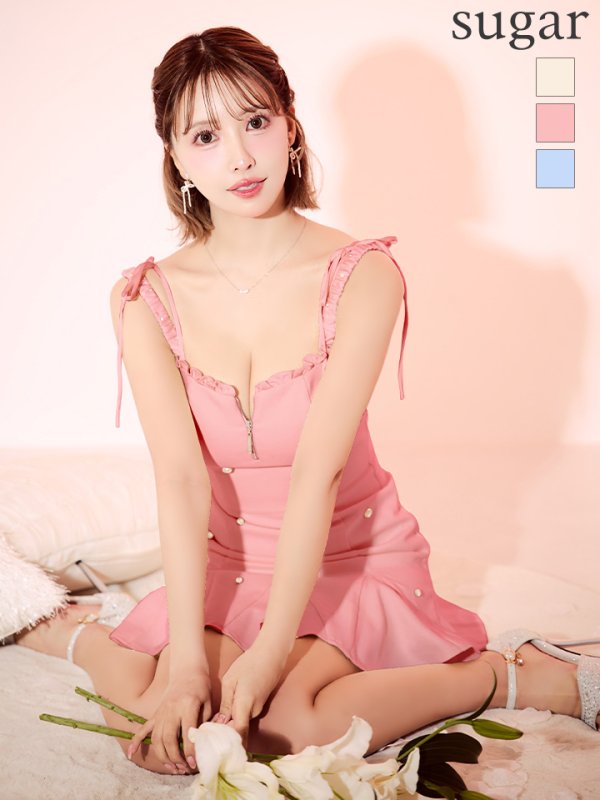 ピンク モデル：三上悠亜　身長：159cm　着用サイズ：Sサイズ
