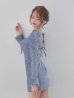 ブルー　モデル：れみれみ　身長：163cm　着用サイズ：Sサイズ