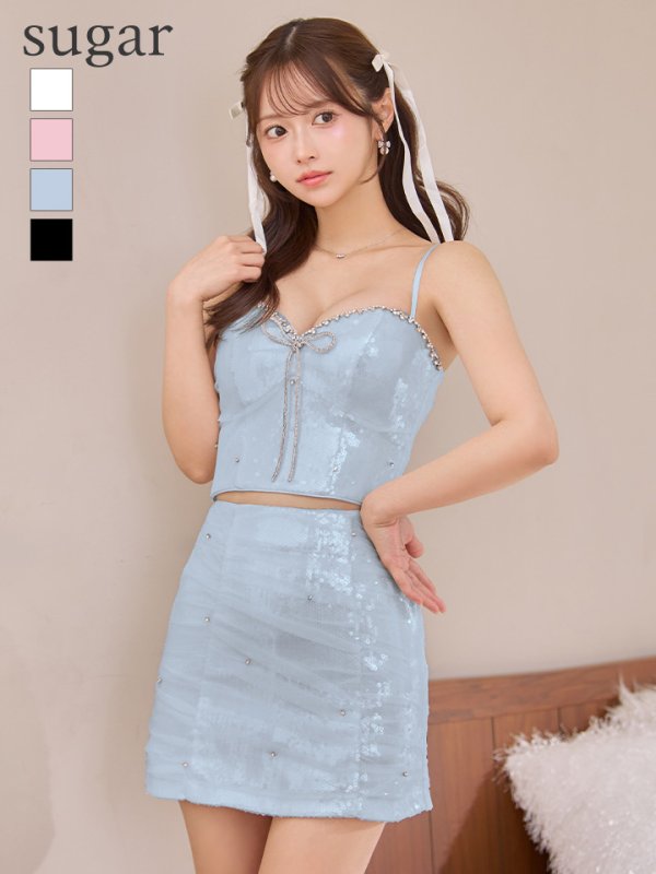 ブルー　モデル：にじほ　身長：160cm　着用サイズ：Sサイズ
