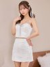 ホワイト　モデル：にじほ　身長：160cm　着用サイズ：Sサイズ