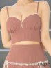 ピンク　モデル：三上悠亜　身長：159cm　着用サイズ：Sサイズ