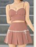 ピンク　モデル：三上悠亜　身長：159cm　着用サイズ：Sサイズ