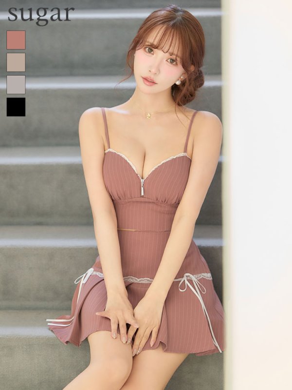 ピンク　モデル：三上悠亜　身長：159cm　着用サイズ：Sサイズ
