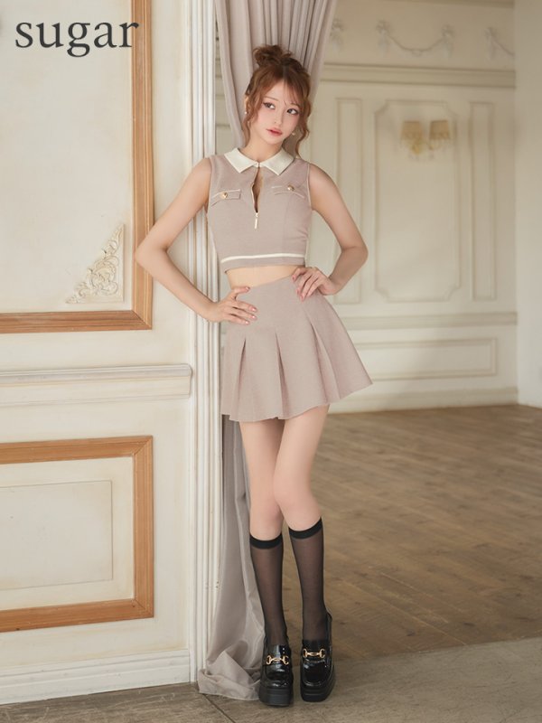 ベージュ　モデル：れみれみ 身長：163cm　着用サイズ：Sサイズ