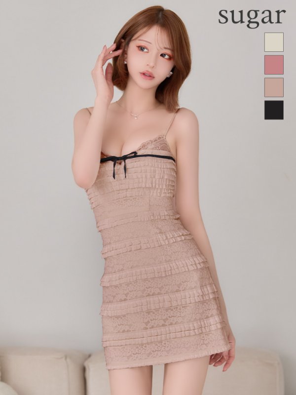 ベージュ　モデル：れみれみ　身長：163cm　着用サイズ：Sサイズ