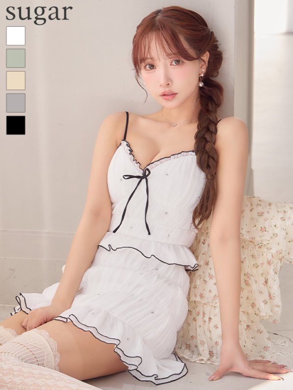 ホワイト　モデル：三上悠亜　身長：159cm　着用サイズ：Sサイズ