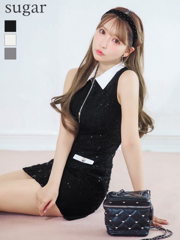 ブラック　モデル：三上悠亜　身長：159cm　着用サイズ：Sサイズ