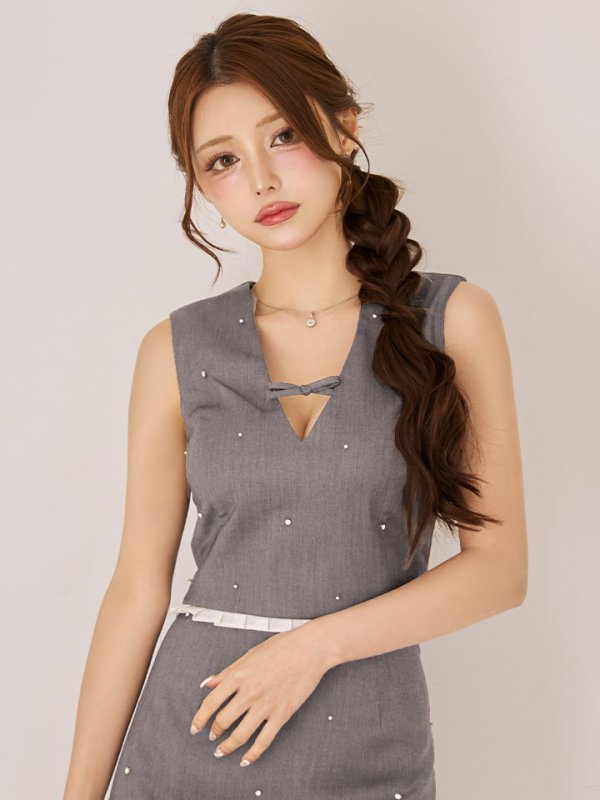 グレー　モデル：ももか　身長：156cm　着用サイズ：Sサイズ