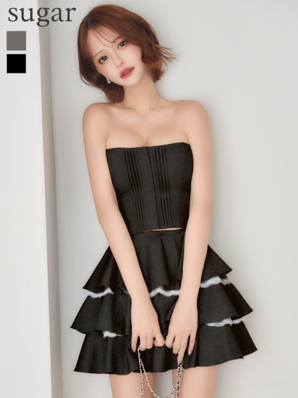 ブラック　モデル：れみれみ 身長：163cm　着用サイズ：Sサイズ