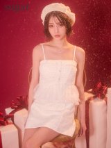 【予約商品/12月中旬発送予定】XSサイズあり【ROBE de FLEURS/ローブドフルール】ベア/ ラメ/ ツイード/ チュール/ フリル/ セットアップ/ タイト/ ミニドレス/ キャバドレス[OF08]