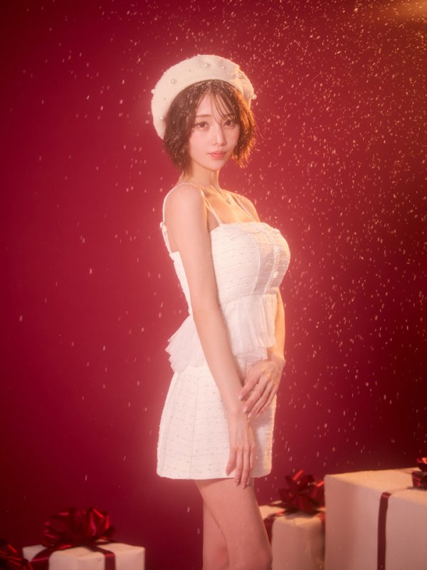 アイボリー　モデル：りこ　身長：156cm　着用サイズ：Sサイズ