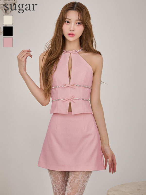 ピンク　モデル：るりぴ　身長：165cm　着用サイズ：Sサイズ