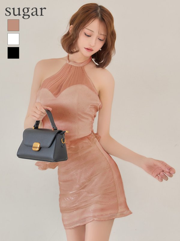 ピンクベージュ　モデル：れみれみ　身長：163cm　着用サイズ：Sサイズ