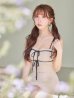 アイボリーxブラック　モデル：三上悠亜　身長：159cm　着用サイズ：Sサイズ