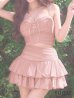 ピンク　モデル：三上悠亜　身長：159cm　着用サイズ：Sサイズ