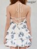 画像12: XSサイズあり【ROBE de FLEURS/ローブドフルール】フラワージャガード/ シフォン/ ティアード/ フリル/ フレア/ ミニドレス/ キャバドレス[OF08]【一部予約商品/7月下旬発送予定】 (12)