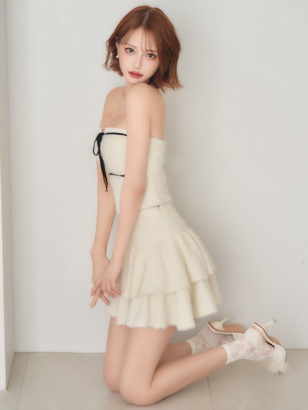 アイボリー　モデル：れみれみ 身長：163cm　着用サイズ：Sサイズ