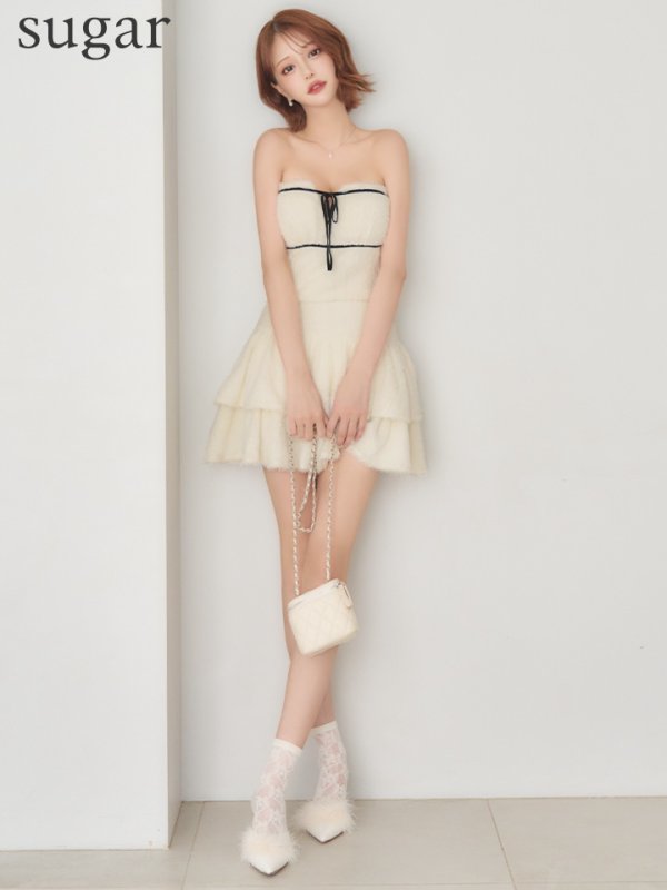 アイボリー　モデル：れみれみ 身長：163cm　着用サイズ：Sサイズ