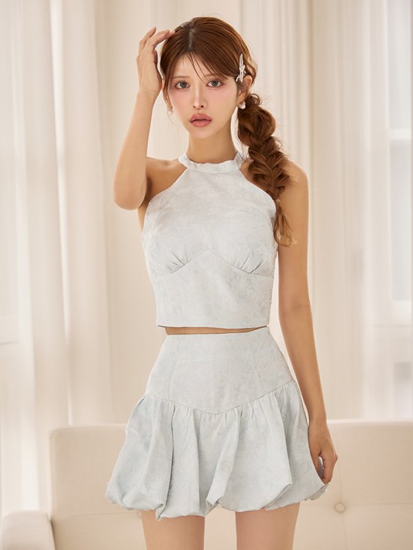 ホワイト　モデル：まりん　身長：164cm　着用サイズ：Sサイズ